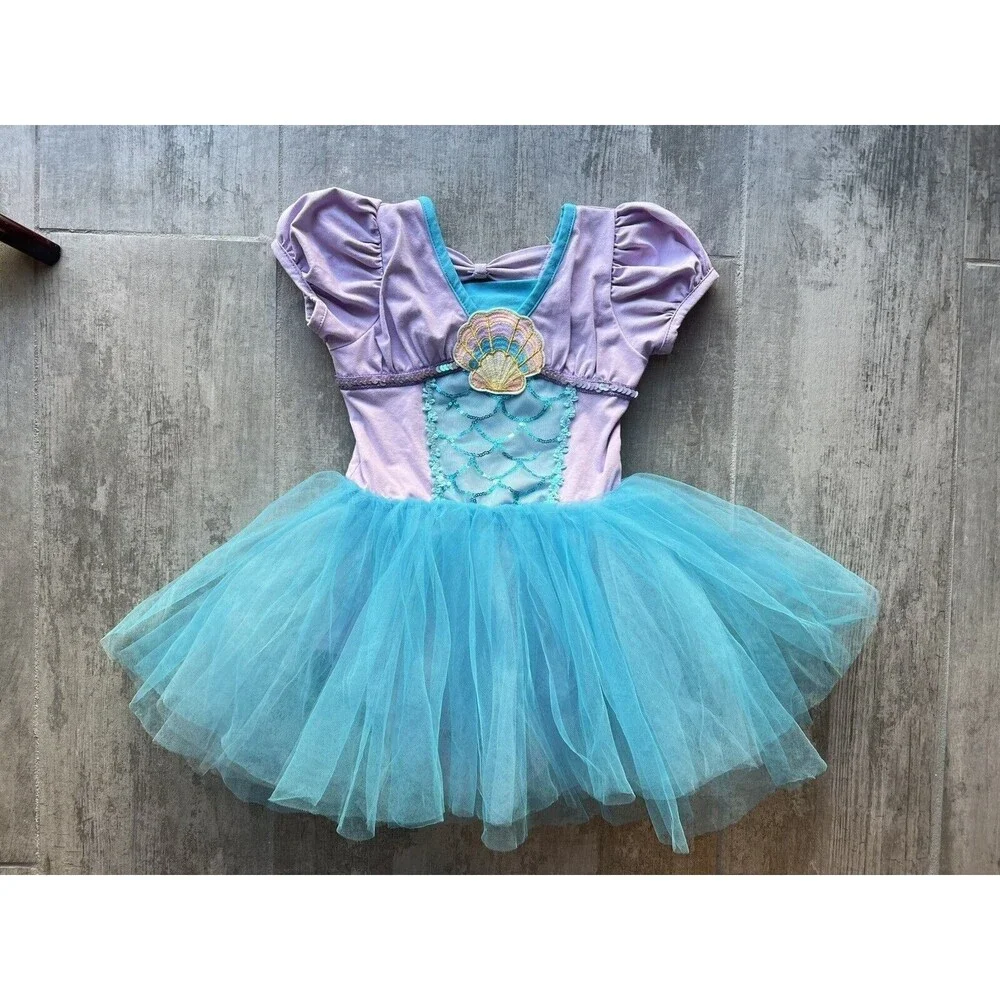 Los Angeles Boutique Tutu Leotard Dance Dress Up Party Outfit Mermaid Sequin 4-5